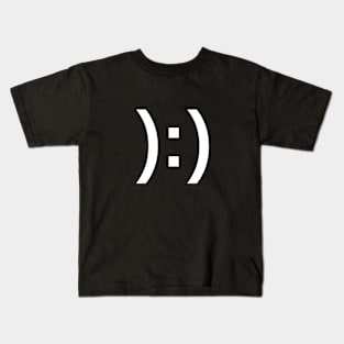 Smile and frown emoticon expression Kids T-Shirt